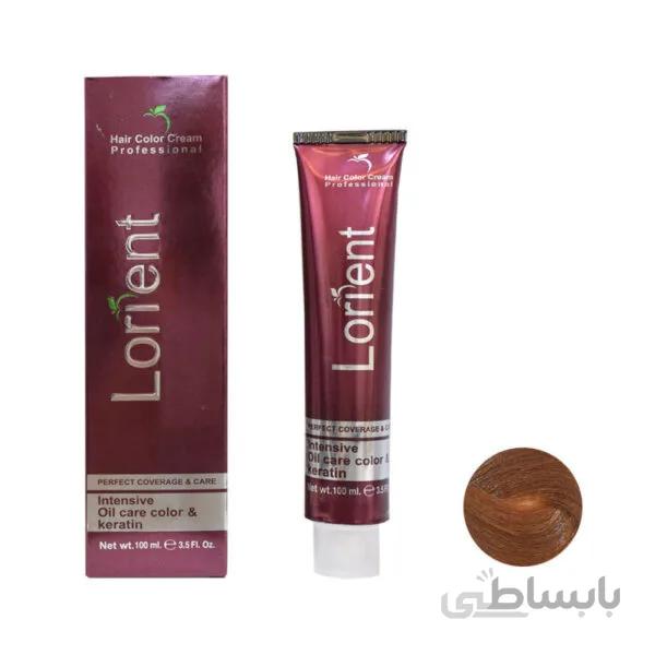 رنگ مو لورینت شماره T7 حجم 100 میلی لیتر رنگ تنباکویی روشن