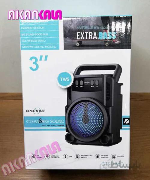 اسپیکر بلوتوثی قابل حمل گریت نایس مدل GTS-1360