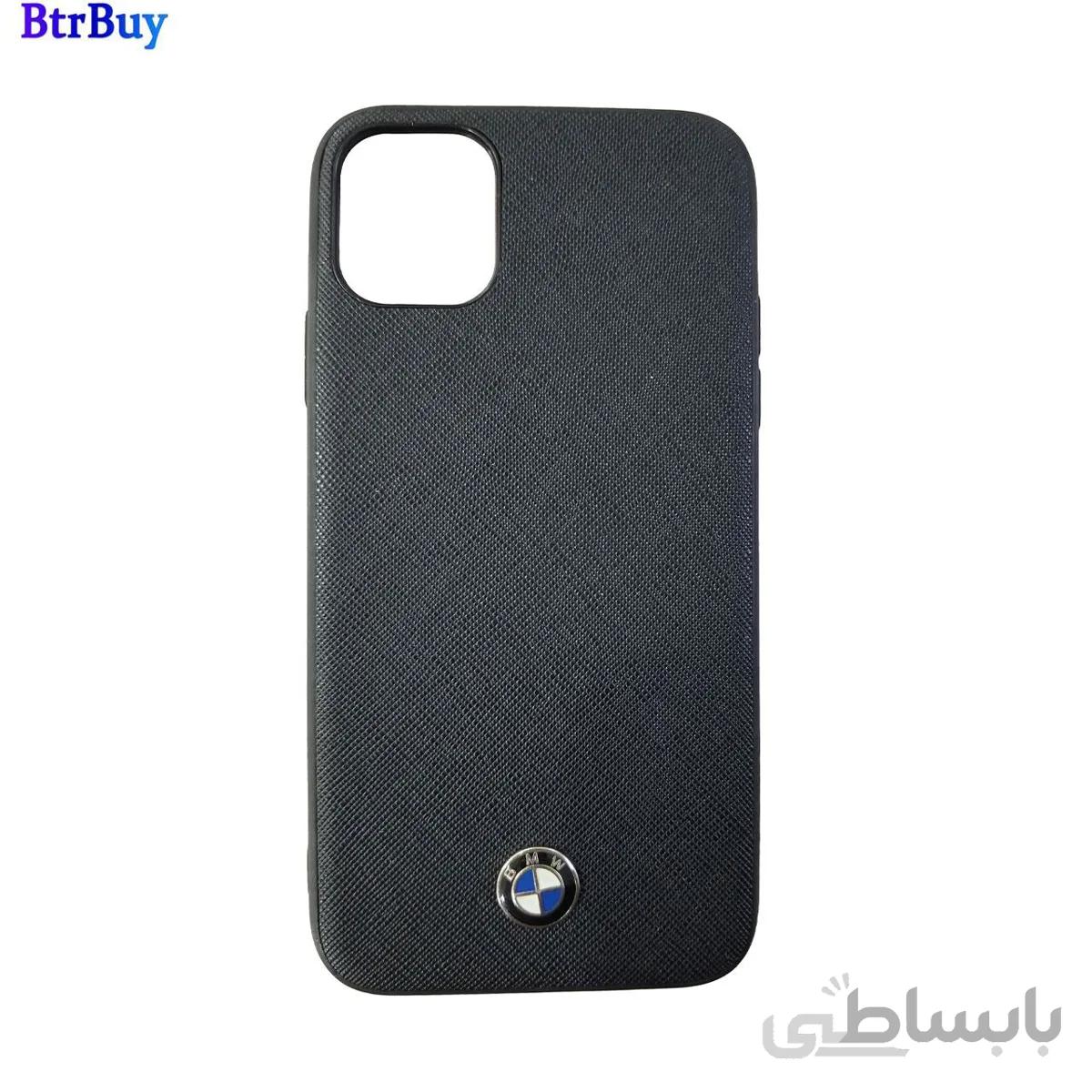 قاب چرمی سوزنی لوگو bmw مناسب iphone 11 pro
