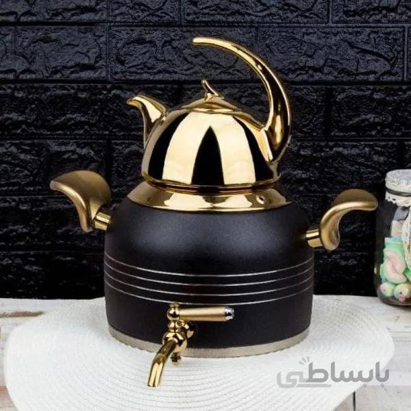 ست کتری و قوری کروپ ست مدل خط دار کد 917
