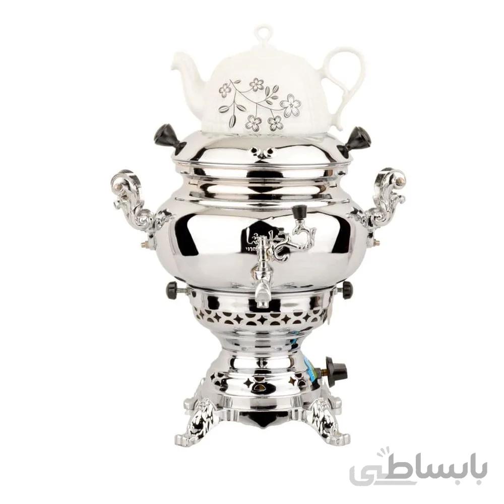سماور گازی راشا مدل روس ساده (6 لیتری) ا rasha samovar mod : roos Simple 6.lit