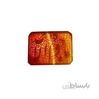 نگین عقیق خطی یا جواد الائمه کد 3271 ا قیمت به شرط خرید تیمی