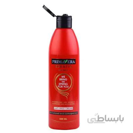ماسک موی کراتین پریماورا مناسب موی آسیب دیده و رنگ شده بعد از حمام حجم 300 میل ا Primavera Hair Mask With Keratin For Colored And Damaged Hair 300ml