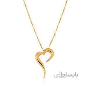 گردنبند طلا طرح قلب کد CN642