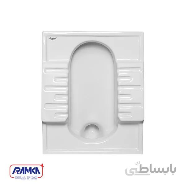 توالت زمینی مروارید مدل نگین طبی بدون سیفون