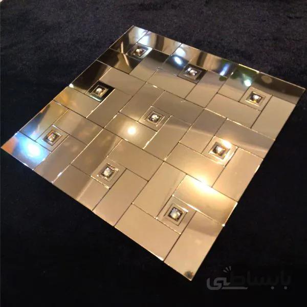 بین کابینتی طلایی براق نگین دار R459