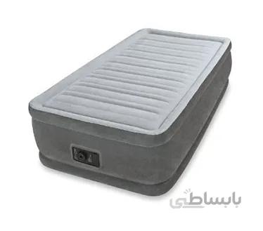 تخت بادی یک نفره تمام مخمل اینتکس
