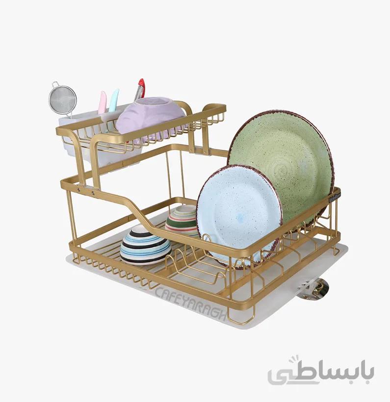 آبچکان رومیزی یک و نیم طبقه کیچن کویین طلایی