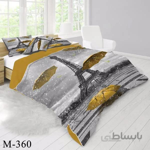 روتختی سه بعدی ساتن ابریشم ترک طرح مدرن - کد M 360