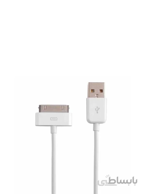کابل شارژر Apple iPhone 4-4S ا مشخصات ،قیمت و خرید آنلاین کابل شارژر Apple iPhone 4-4S، دارای طول یک متر از نوع 30 پین، مناسب برای آیفون 4 و آیپد2، ساخته شده از مواد اولیه با کیفیت، پشتیبانی از تمامی شارژرهای دیواری سازگار با USB