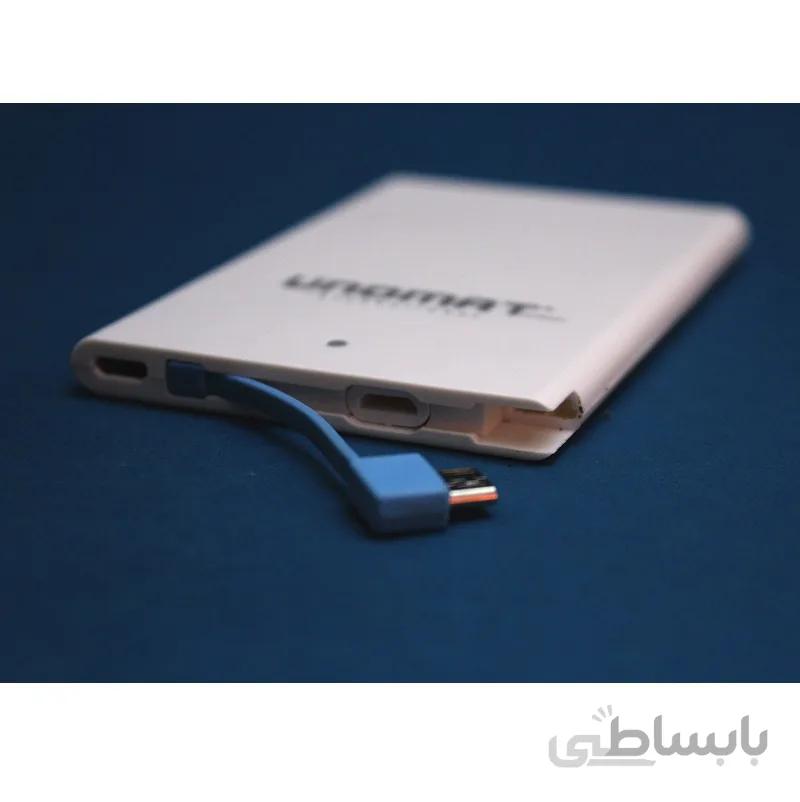 پاوربانک یونومات UNOMAT مدل U2+ ظرفیت 2500 میلی آمپر ساعت
