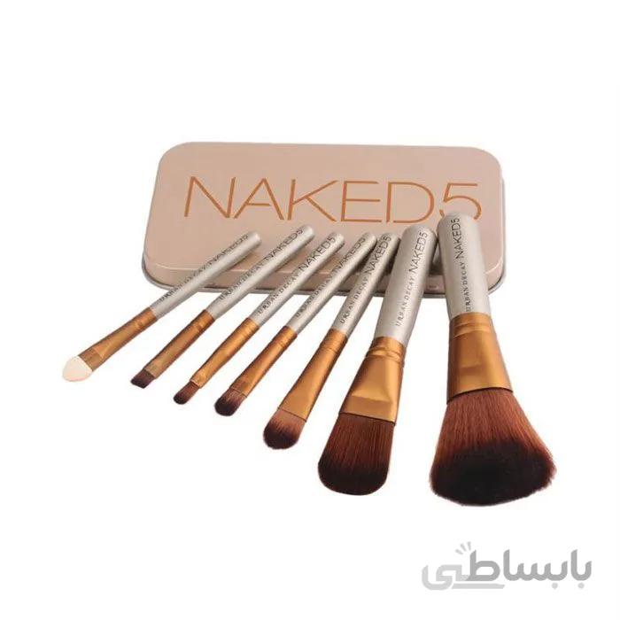 پک برس آرایشی آربن دیکی مدل Naked5 مجموعه 7 عددی