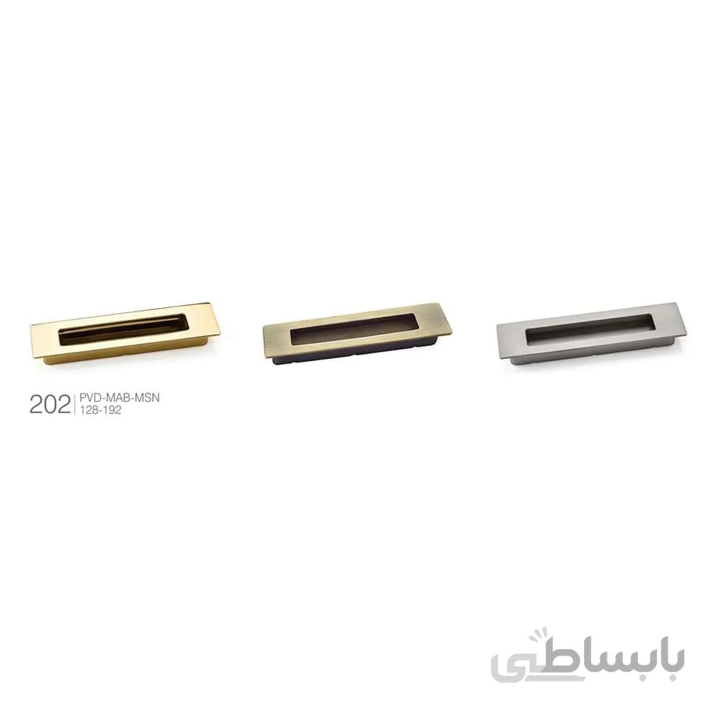 دستگیره توکار مستطیلی کد 202 ملونی