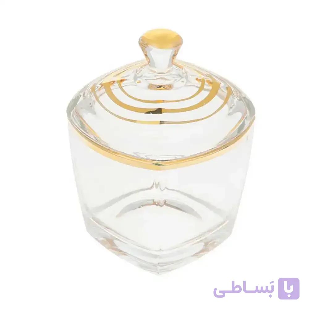 قندان استرلینگ لب طلا
