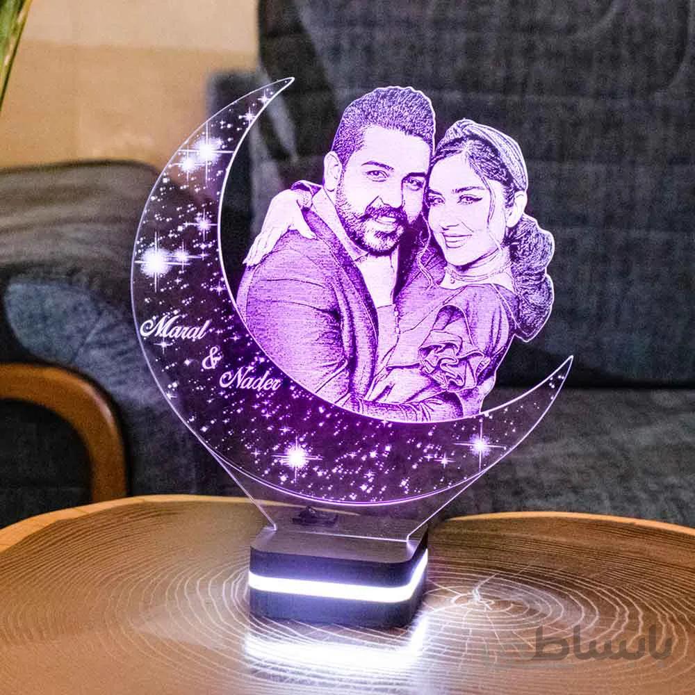 چراغ خواب مدل ماهچهره سفید