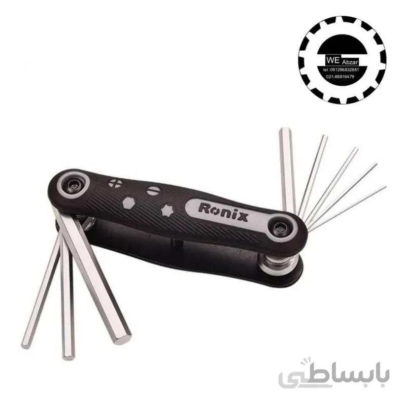 مجموعه 8 عددی آچار آلن تاشو رونیکس مدل RH-2020 ا Ronix RH-2020 Folded Star Wrench Set 8 PCS