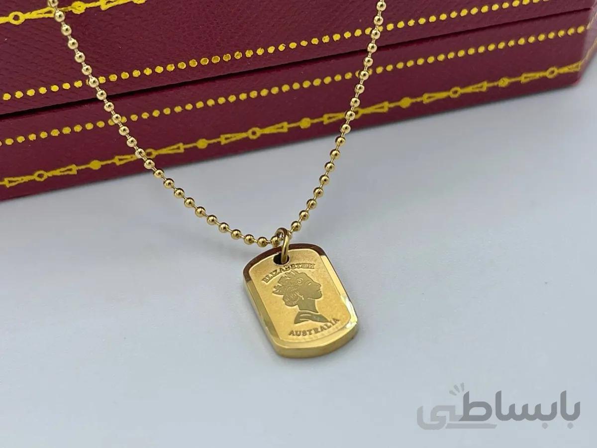 گردنبند تک الیزابت مستطیلی