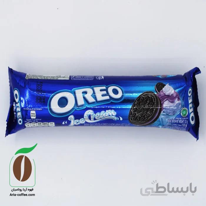 بیسکویت اوریو با کرم بستنی بلوبری 133 گرم