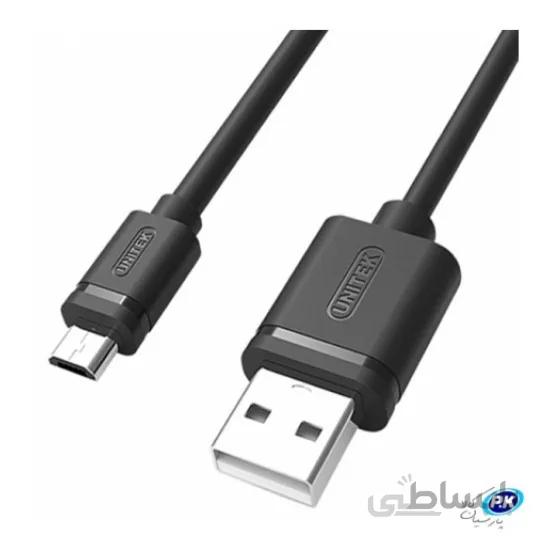 کابل تبديل USB-A به microUSB-B یونیتک مدل Y-C454GBK طول 0.5 متر