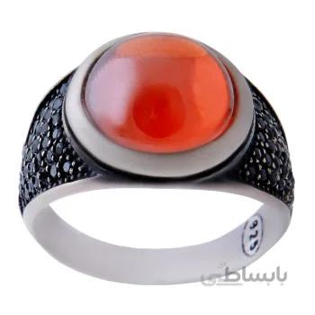 انگشتر نقره مردانه کد AM_375