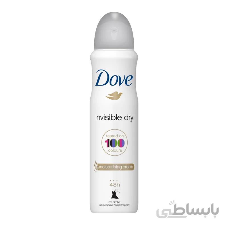 اسپری ضد تعریق زنانه داو مدل Invisible Dry حجم 150 میلی لیتر ا Dove Invisible Dry Aerosol Spray For Women 150ml