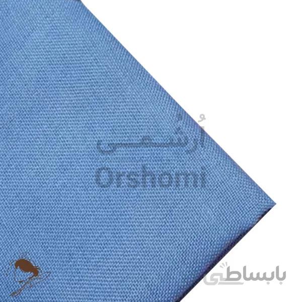 پارچه 24 کانت گونی بافت نیدل پانچ و گلدوزی ابعاد 100x150cm رنگ آبی