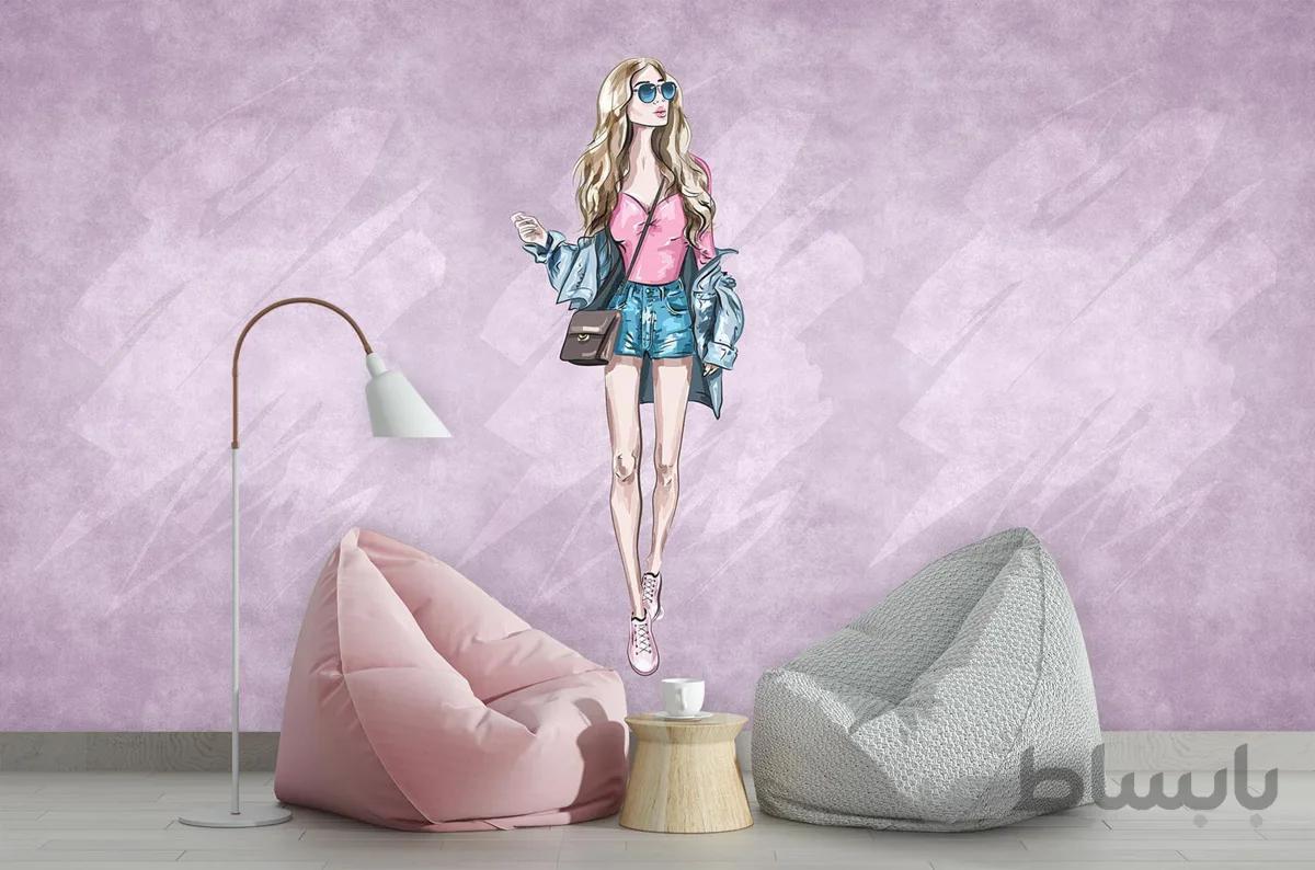 پوستر دیواری دخترانه فشن W10048710