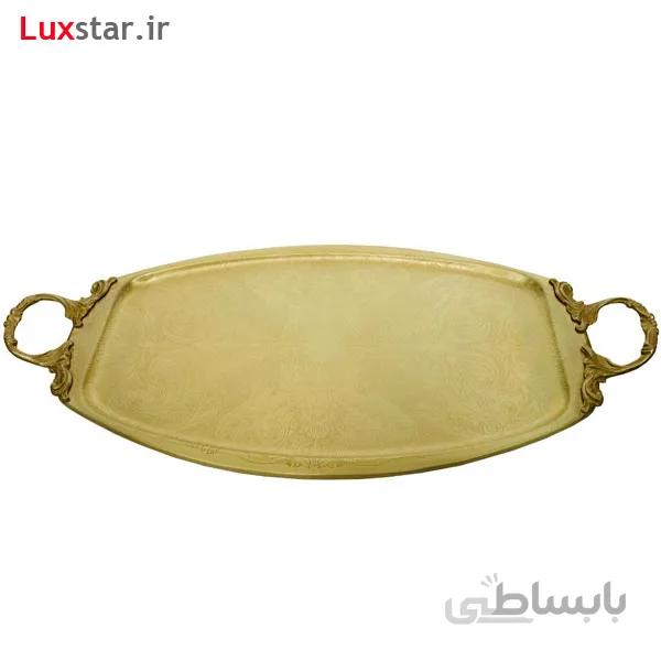 سینی بیضی برنجی ایران کادو مدل 314b ا Irankado B314 Brass Tray