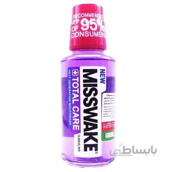 دهان شویه میسویک مدل TOTAL CARE مراقبت کامل 400 میل ا Misswake Mouthwash Total Care Zinc+Cpc 400ml
