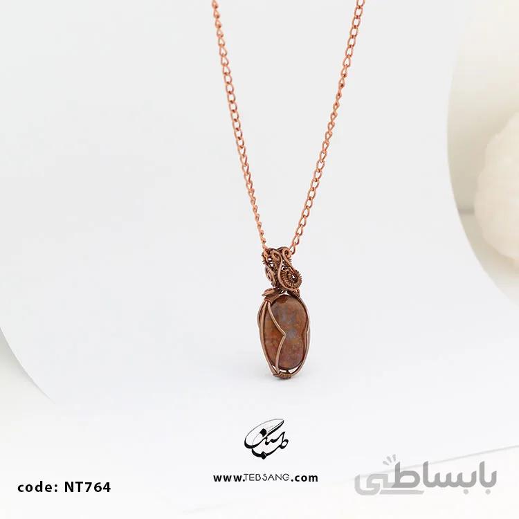 گردنبند زنانه سنگ عقیق NT-764