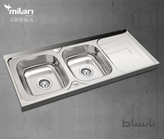 سینک ظرفشویی استیل میلان مدل 3016