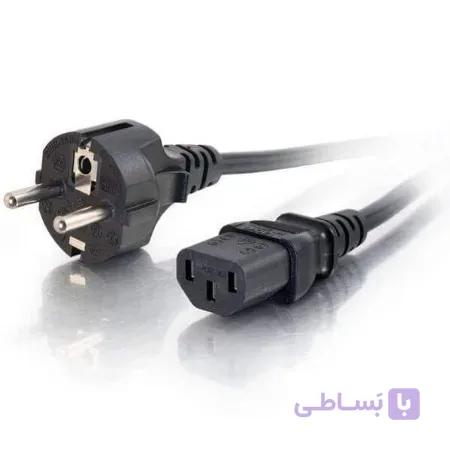 کابل برق سه پین منبع تغذیه کامپیوتر دی-نت طول 1.8 متر