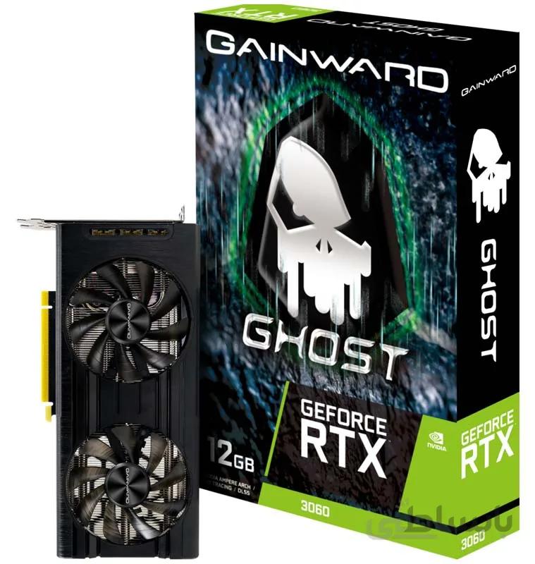 کارت گرافیک گینوارد GeForce RTX 3060 Ghost 12GB ا Gainward GeForce RTX 3060 Ghost 12GB GDDR6 Graphics Card