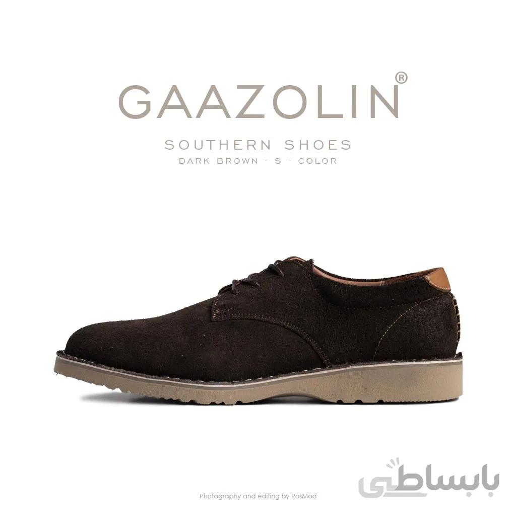کفش جنوبی گازولین قهوه‌ای جیر – GAAZOLIN Southern Shoes Dark Brown S