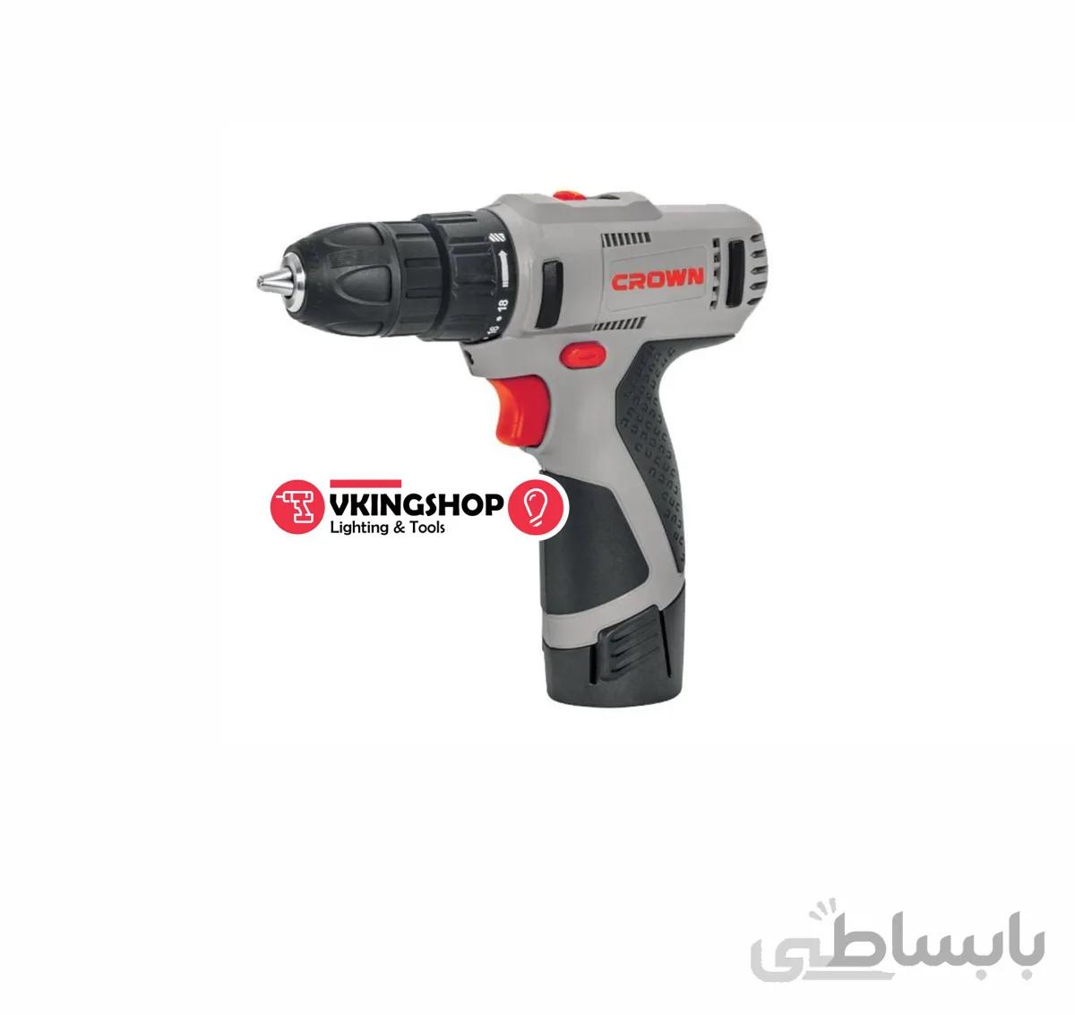 دریل شارژی 12 ولت 10 میلیمتر کرون مدل CT21053