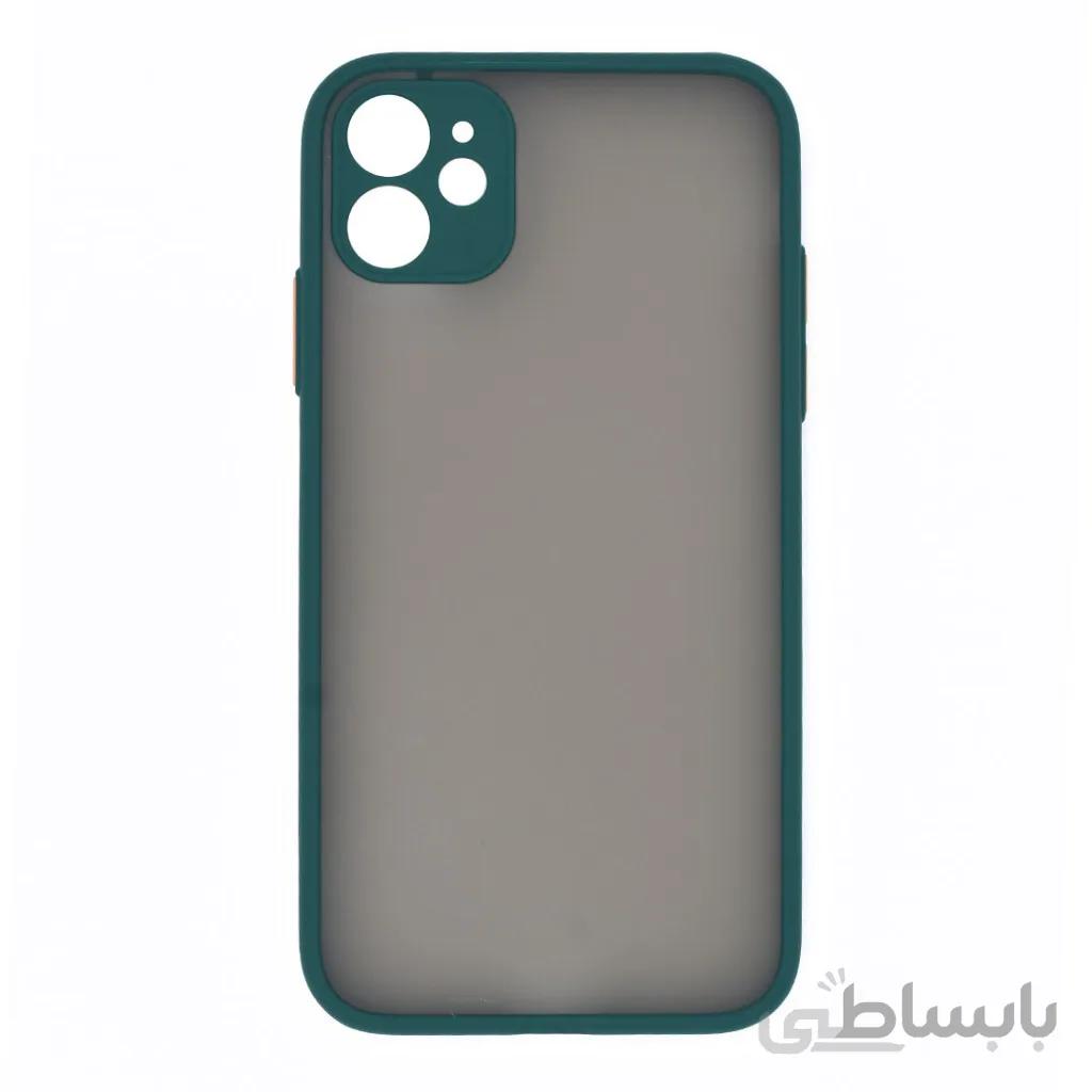 قاب گوشی اپل iPhone 11 پشت مات محافظ لنز دار مدل M-LNZ