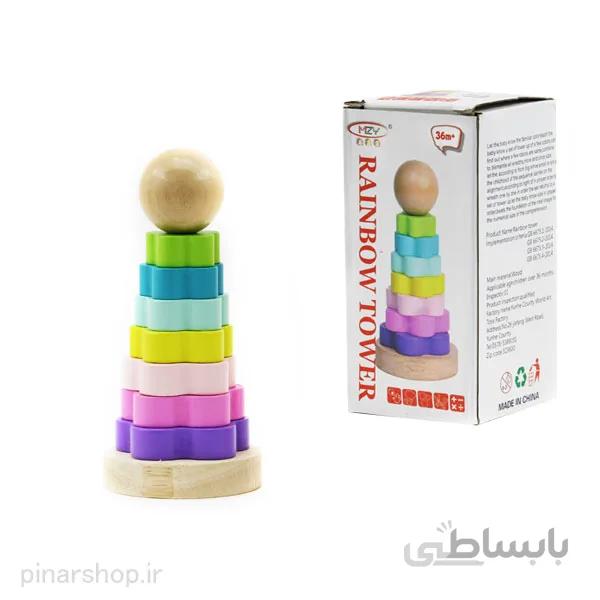 برج هوش چوبی طرح گل