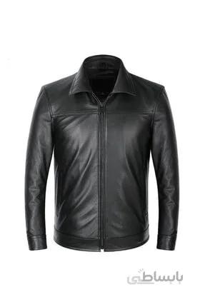 کاپشن چرم طبیعی مردانه فروش برند DESARO رنگ مشکی کد ty95413518