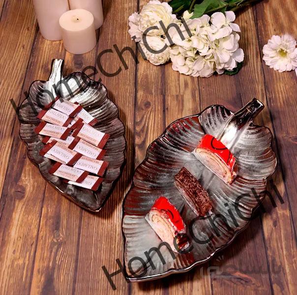 میوه خوری آلومینومی طرح برگ خرمالو بزرگ