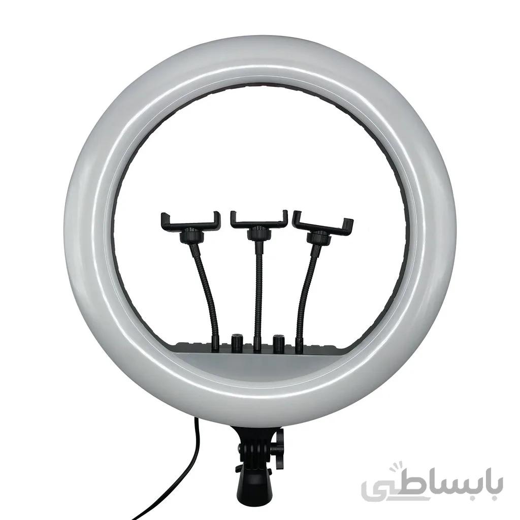 رینگ لایت قطر 54 سانتی‌متر مدل RL-21 به همراه سه پایه فلزی بلند برند ایلکین