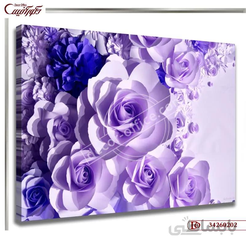 تابلو گل سه بعدی 0202 ا 3D flower painting 0202