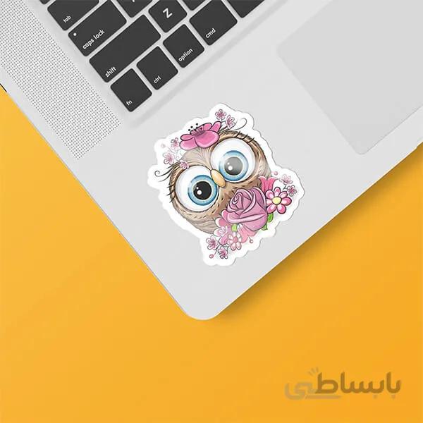 استیکر طرح جغد ۰۱