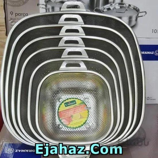 آبکش استیل یونیک مربع 6 پارچه