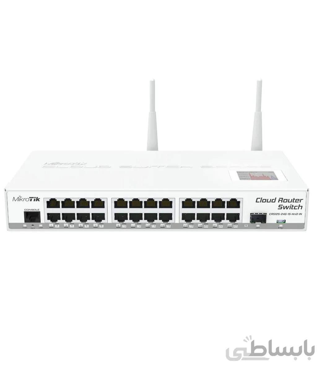 روتر سوئیچ CRS125-24G-1S-2HnD-IN میکروتیک ا Mikrotik Switch CRS125-24G-1S-2HnD-IN