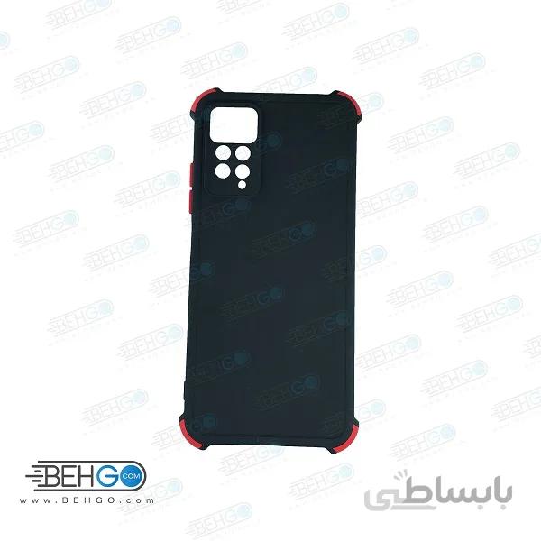 قاب گوشی شیائومی پوکو X4 Pro کاور ژله ای دکمه رنگی با محافظ لنز دوربین Xiaomi Poco X4 pro/REDMI Note 11 pro 2022