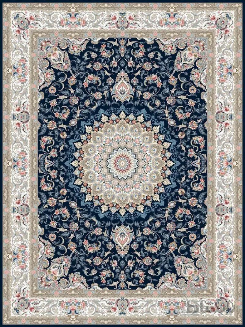فرش پاتریس طرح دلارام سرمه ای