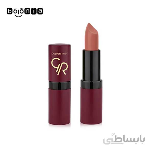 رژ لب جامد گلدن رز مدل Velvet Matte (کد27)