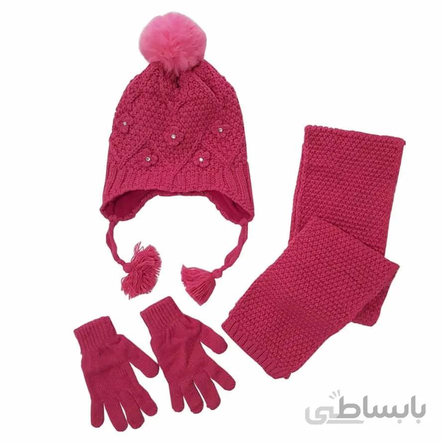 ست کلاه شالگردن و دستکش دخترانه