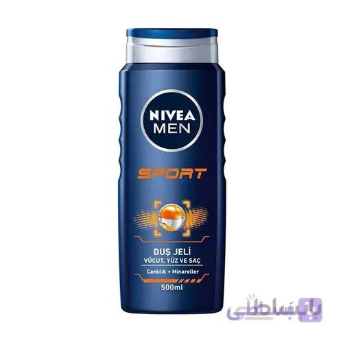 شامپو سر و بدن مردانه نیوا مدل Sport حجم 500 میلی لیتر ا Nivea Sport Shower Gel For Men 500ml