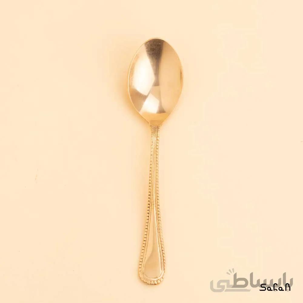 قاشق مرباخوری برنجی طلایی مدل داندر